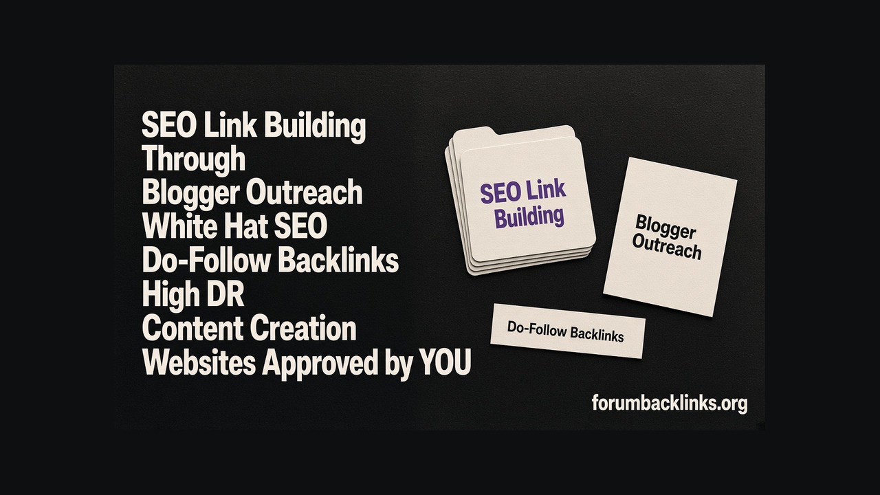 SEO Contextual Dofollow Backlinks | Forum Backlinks