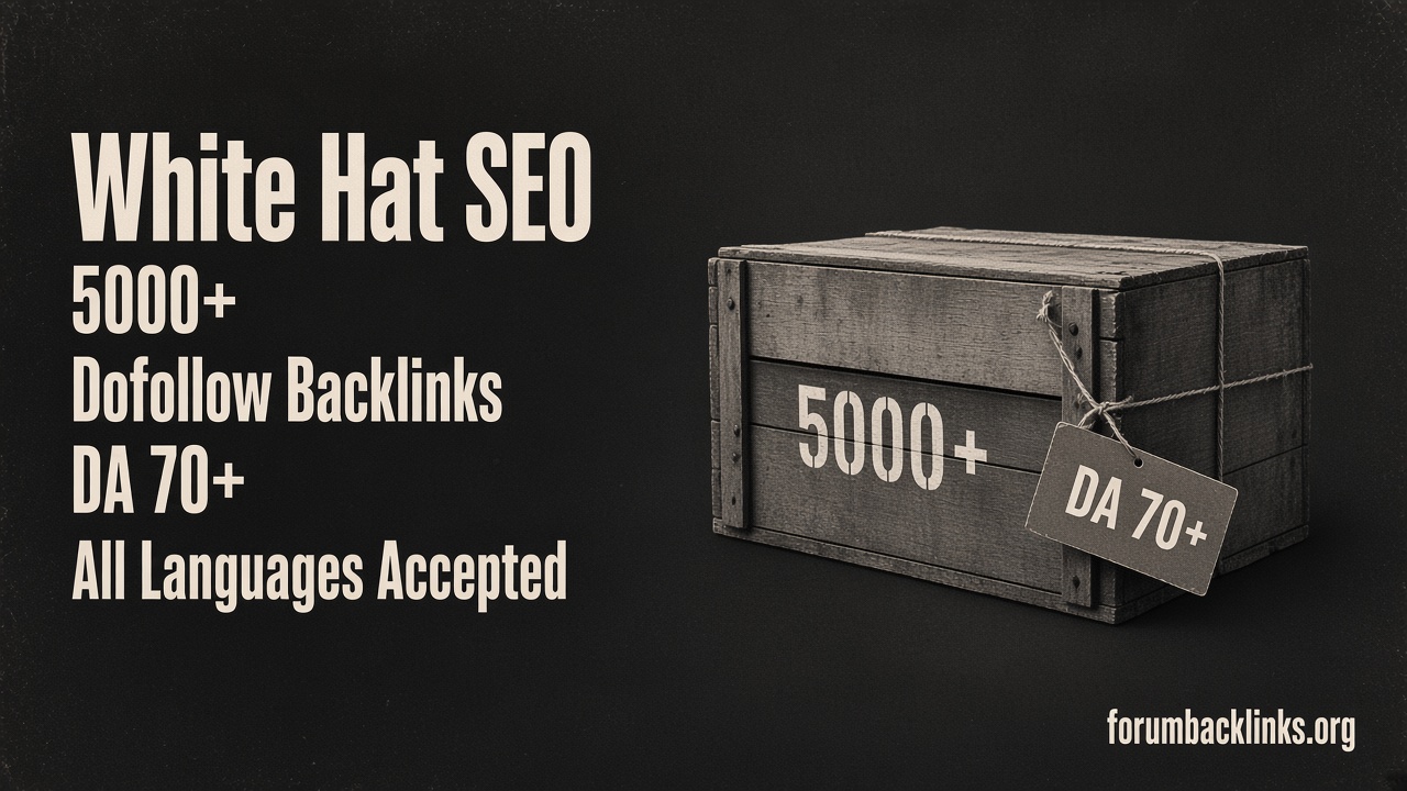 Contextual White Hat Seo Backlinks High | Forum Backlinks